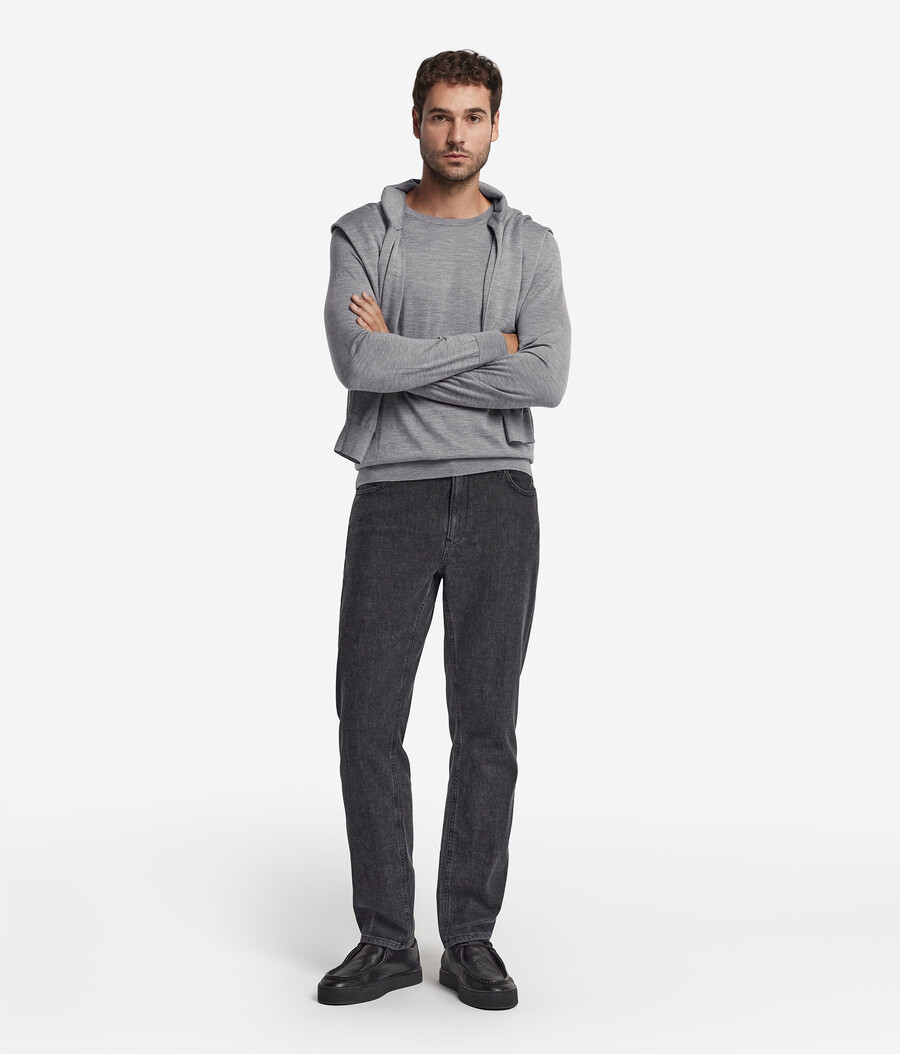 maglione girocollo in cashmere ultrafine