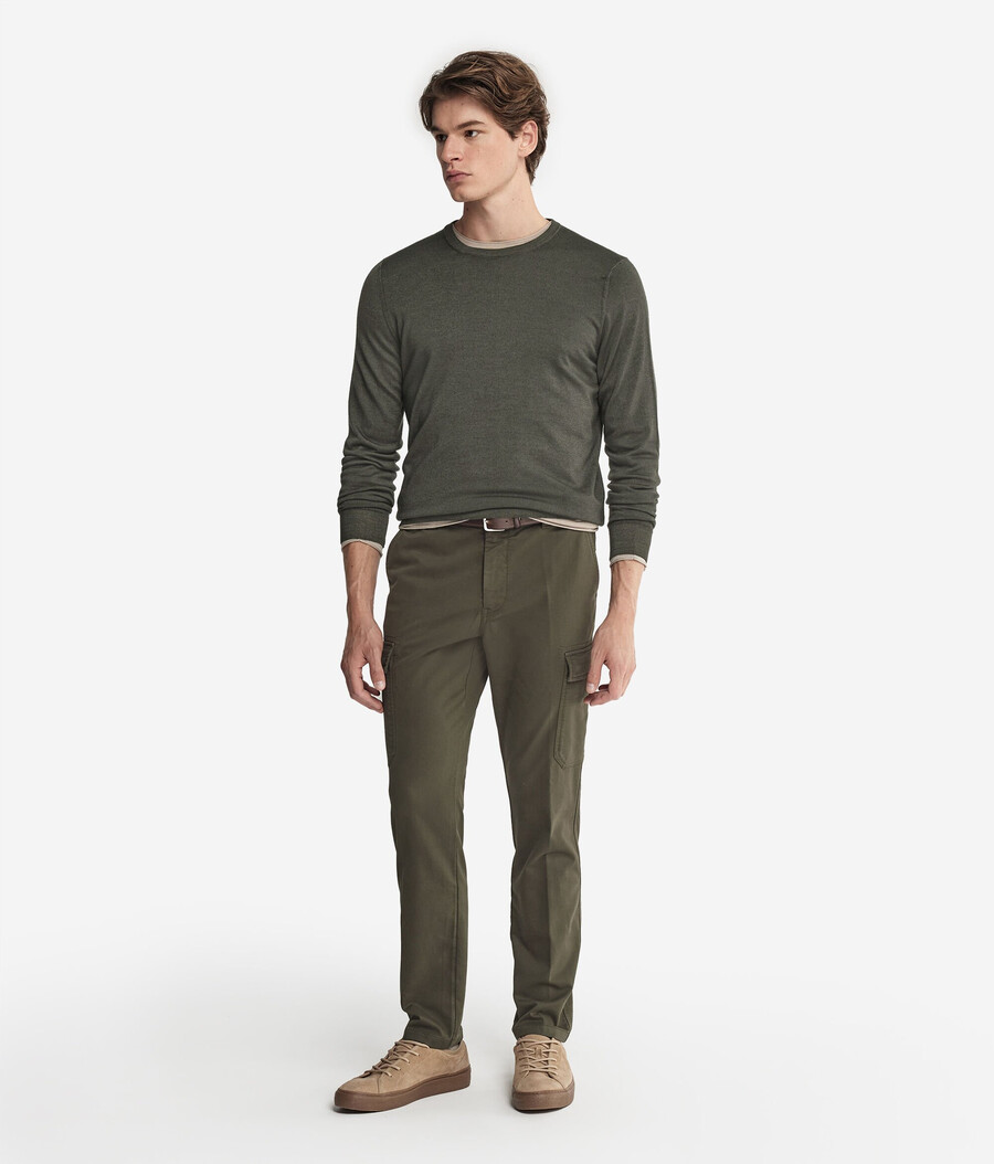 maglione girocollo in cashmere ultrafine