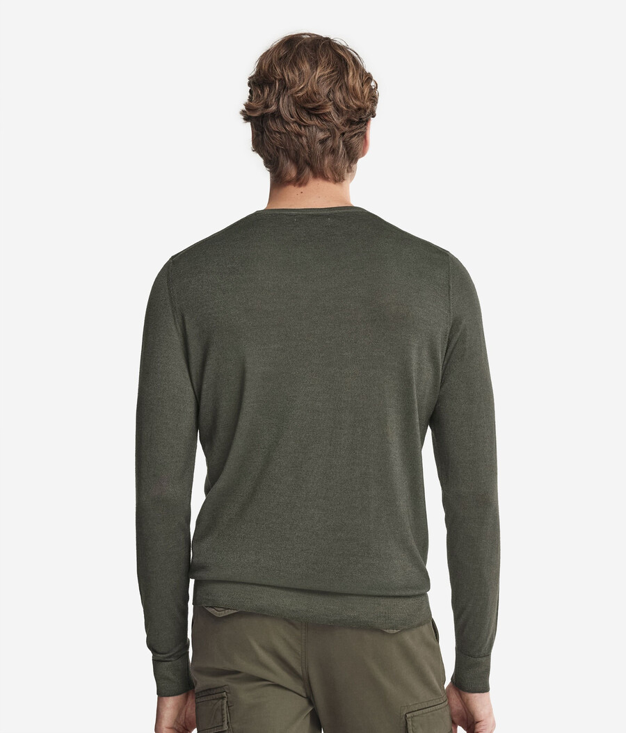 maglione girocollo in cashmere ultrafine