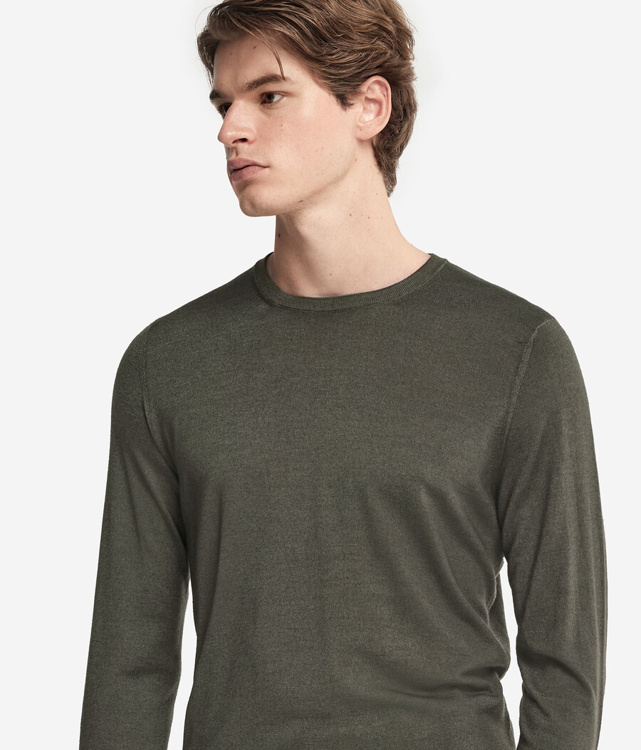 maglione girocollo in cashmere ultrafine