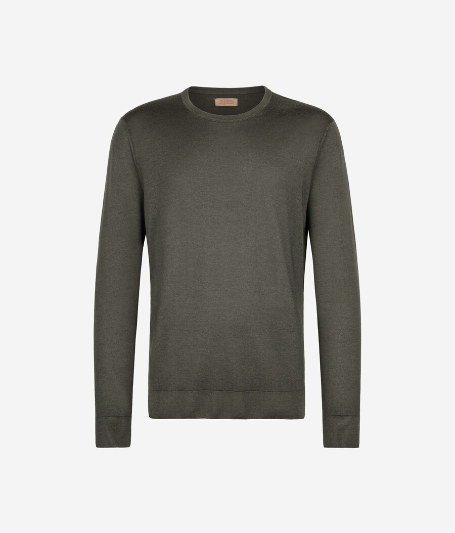 maglione girocollo in cashmere ultrafine