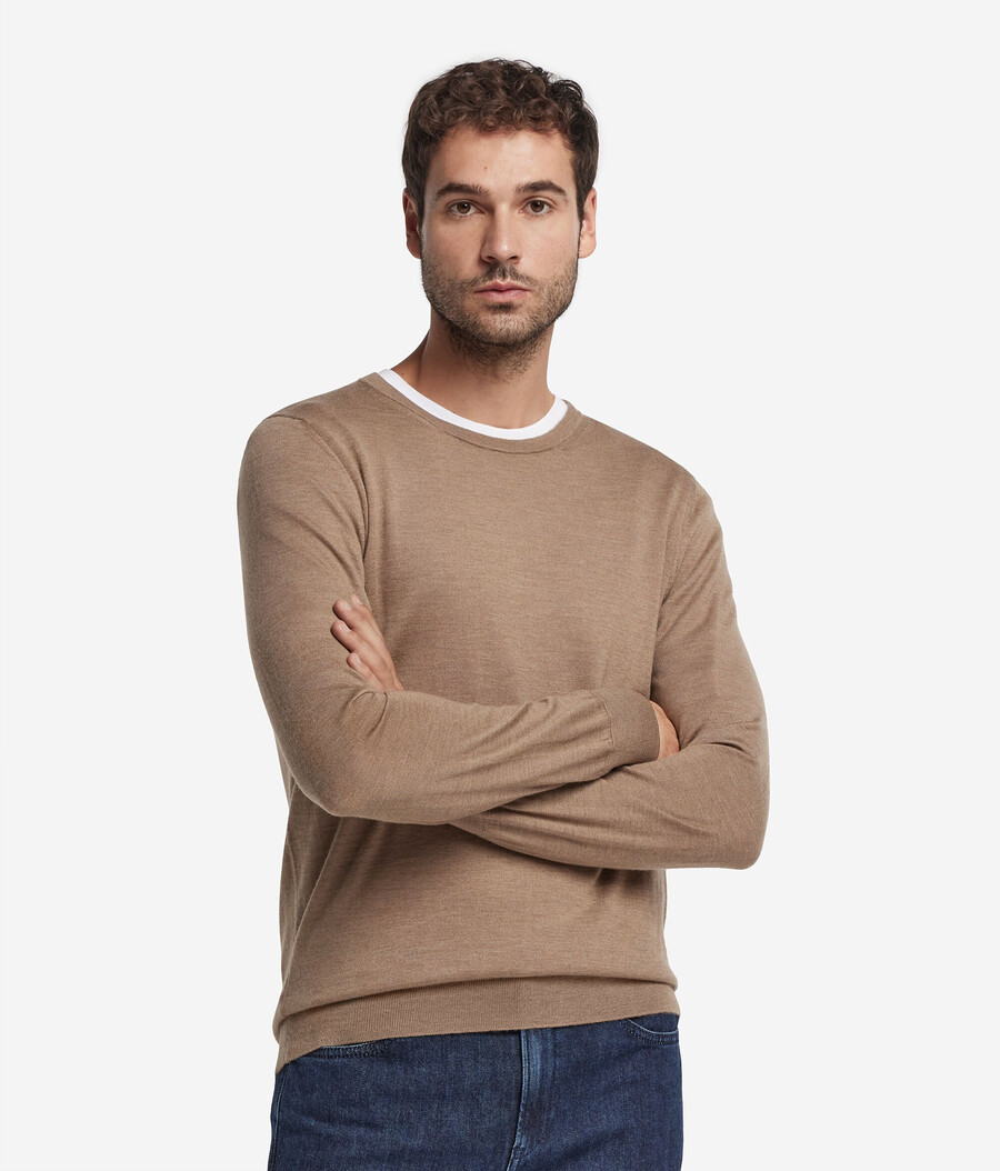 maglione girocollo in cashmere ultrafine