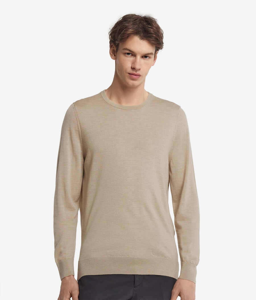 maglione girocollo in cashmere ultrafine
