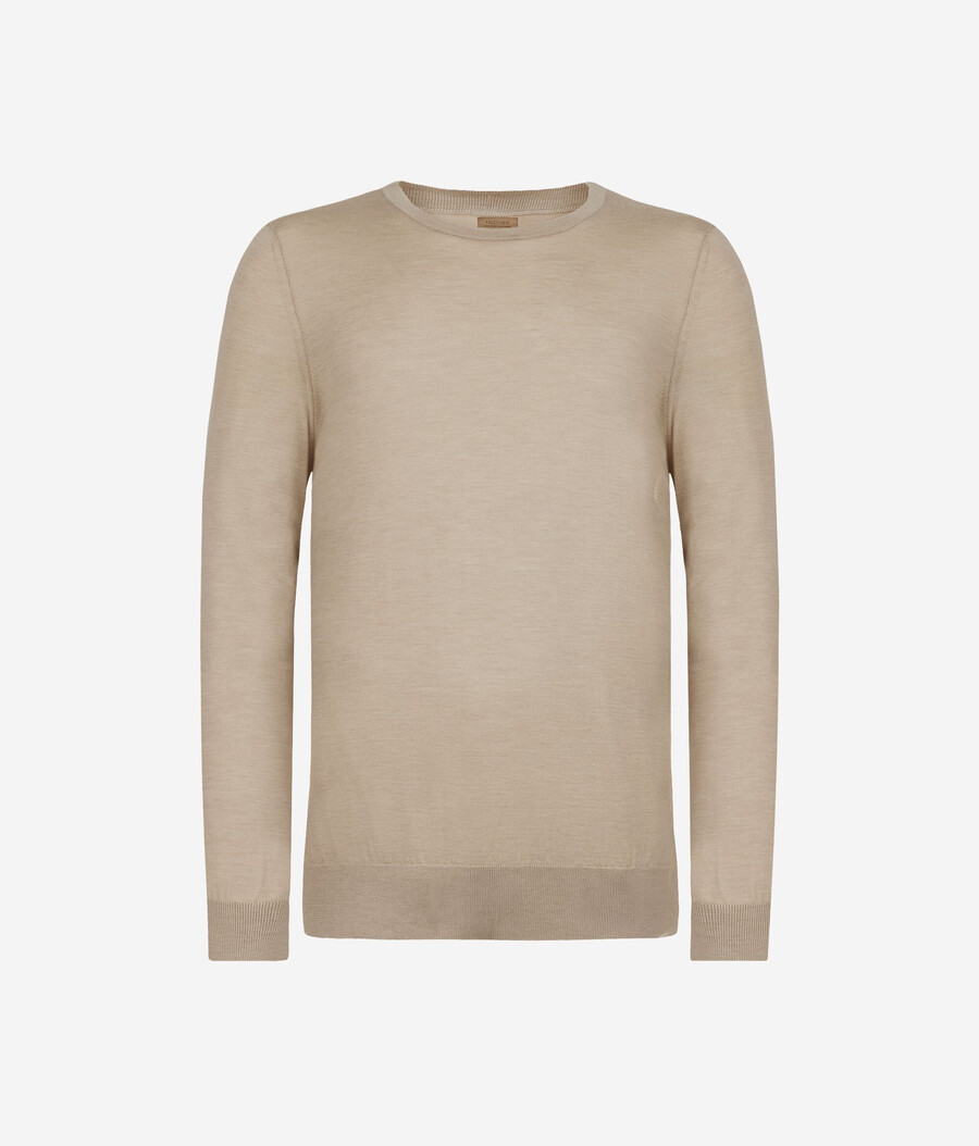 maglione girocollo in cashmere ultrafine