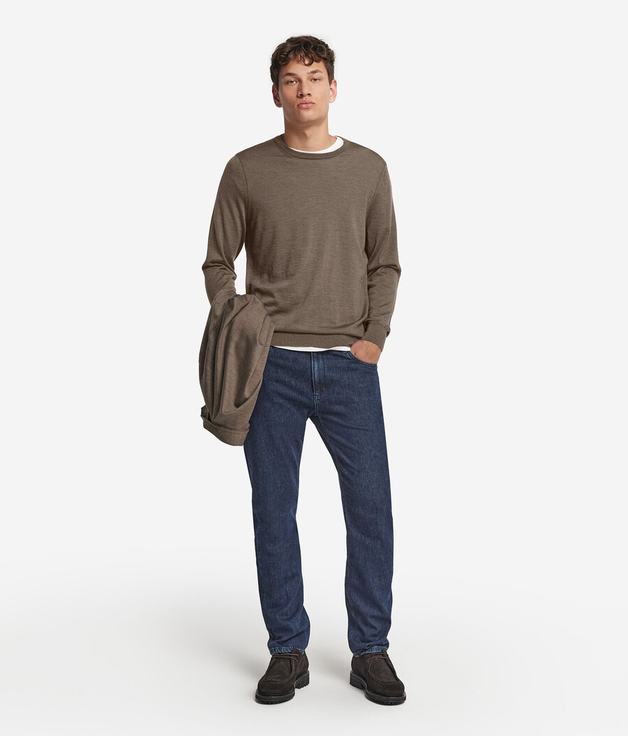 maglione girocollo in cashmere ultrafine