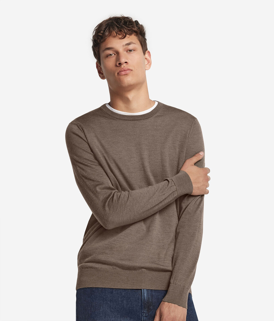 maglione girocollo in cashmere ultrafine