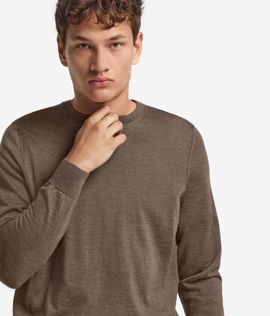 maglione girocollo in cashmere ultrafine