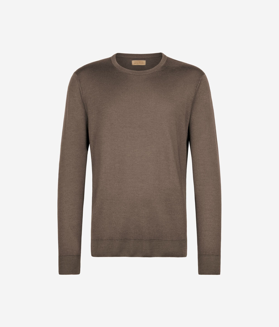 maglione girocollo in cashmere ultrafine