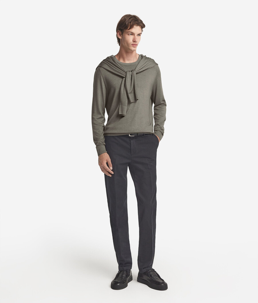maglione girocollo in cashmere ultrafine
