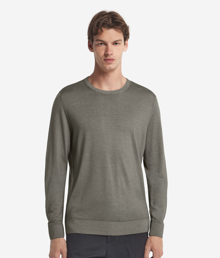 maglione girocollo in cashmere ultrafine