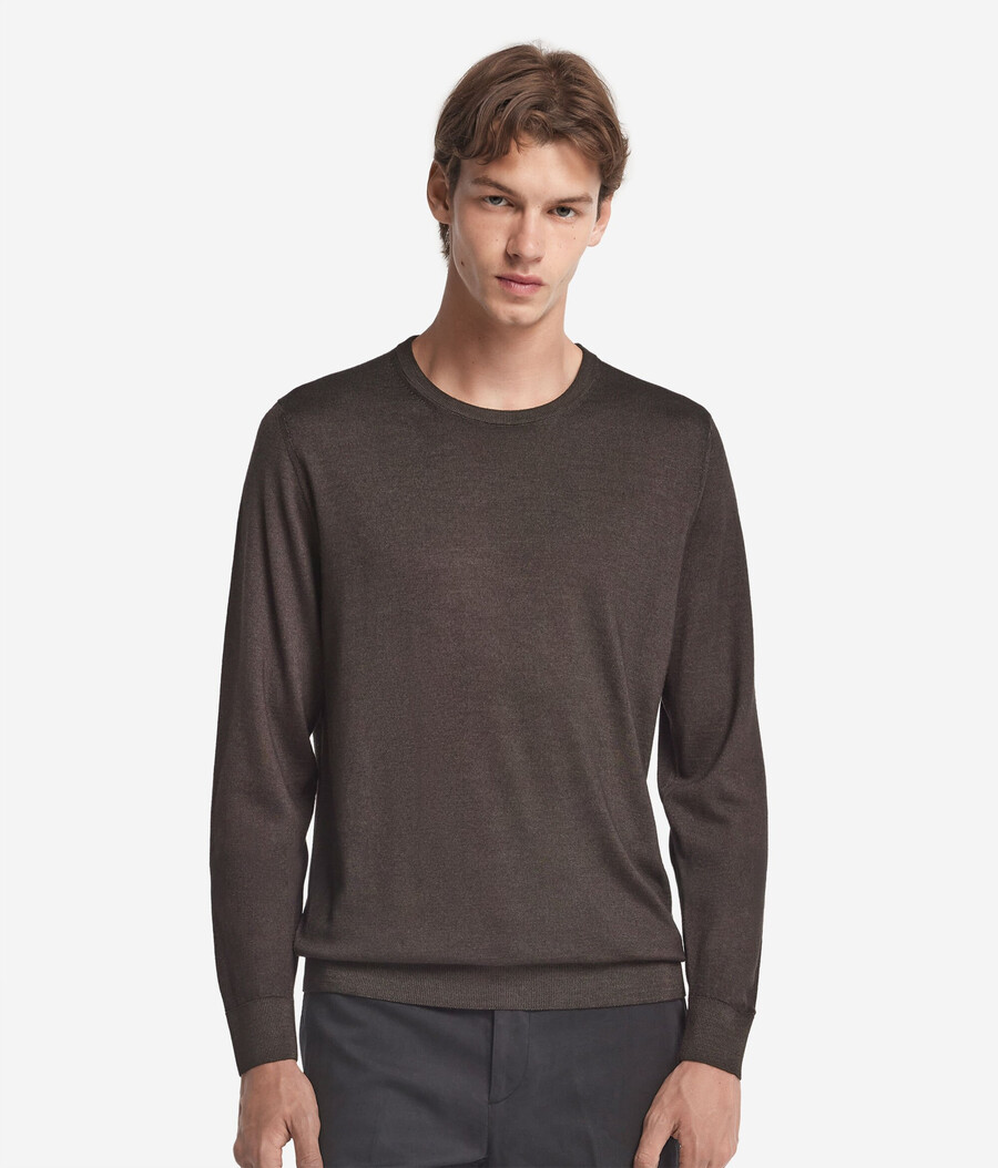 maglione girocollo in cashmere ultrafine