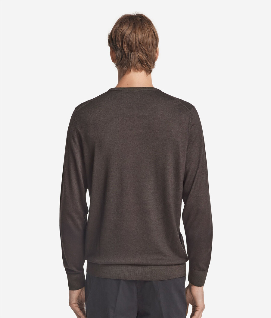 maglione girocollo in cashmere ultrafine