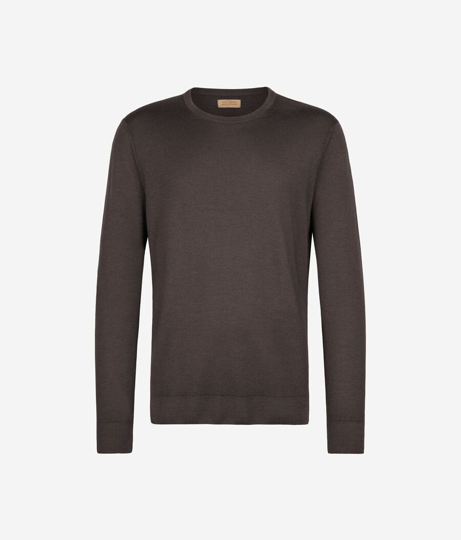 maglione girocollo in cashmere ultrafine