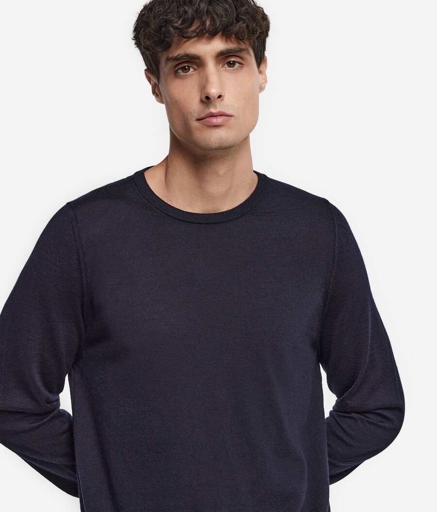 maglione girocollo in cashmere ultrafine