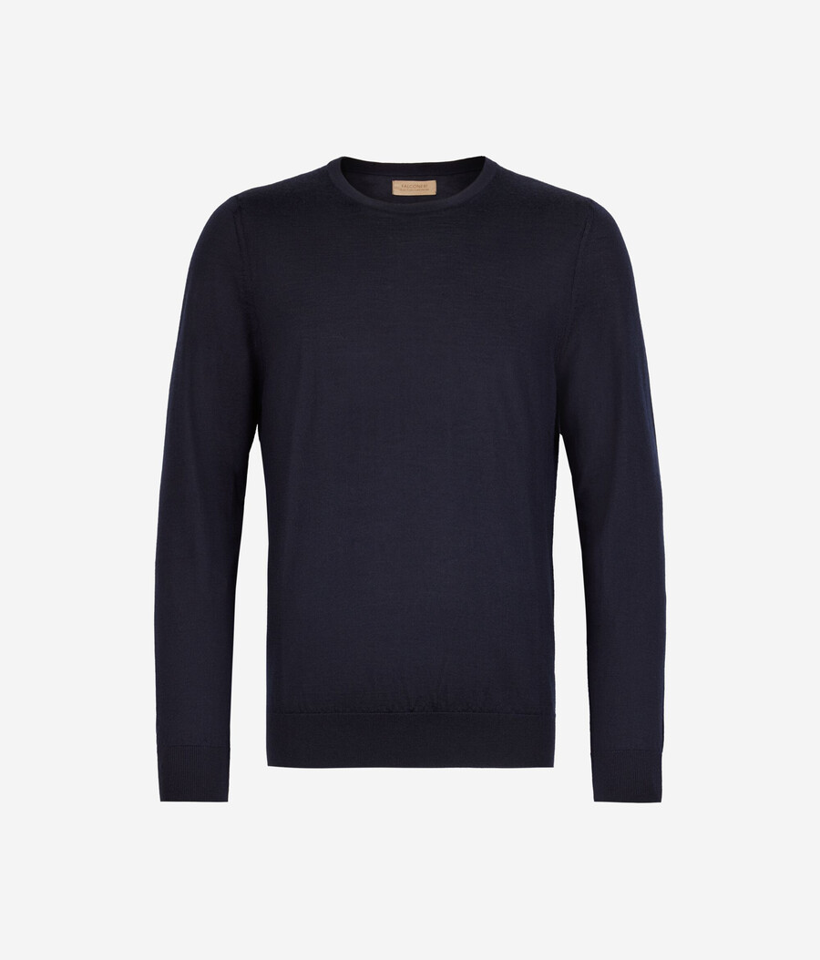 maglione girocollo in cashmere ultrafine