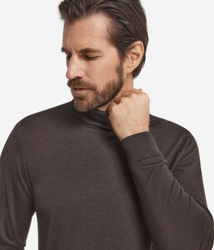 dolcevita in cashmere a maniche lunghe