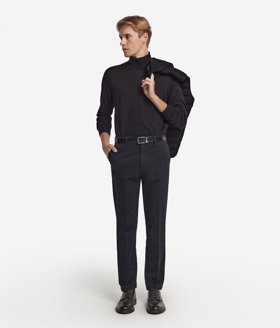 maglione a collo alto in cashmere ultrafine