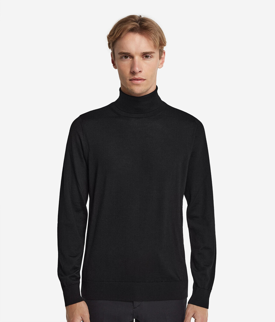 maglione a collo alto in cashmere ultrafine
