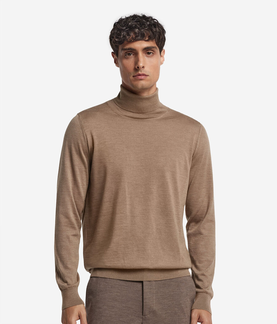 maglione a collo alto in cashmere ultrafine