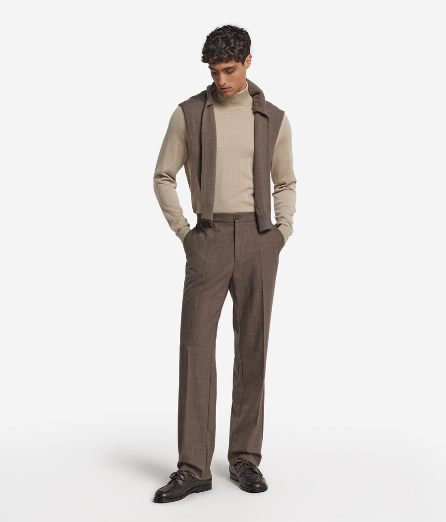 maglione a collo alto in cashmere ultrafine