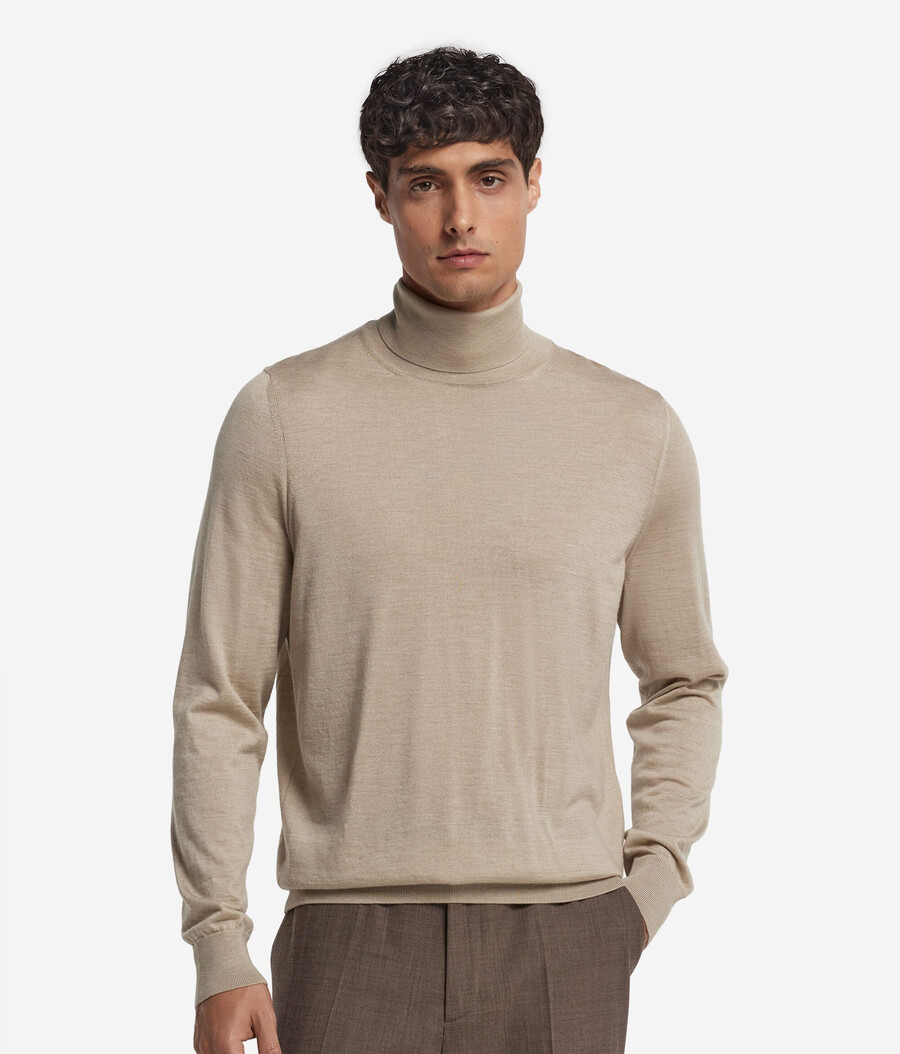 maglione a collo alto in cashmere ultrafine