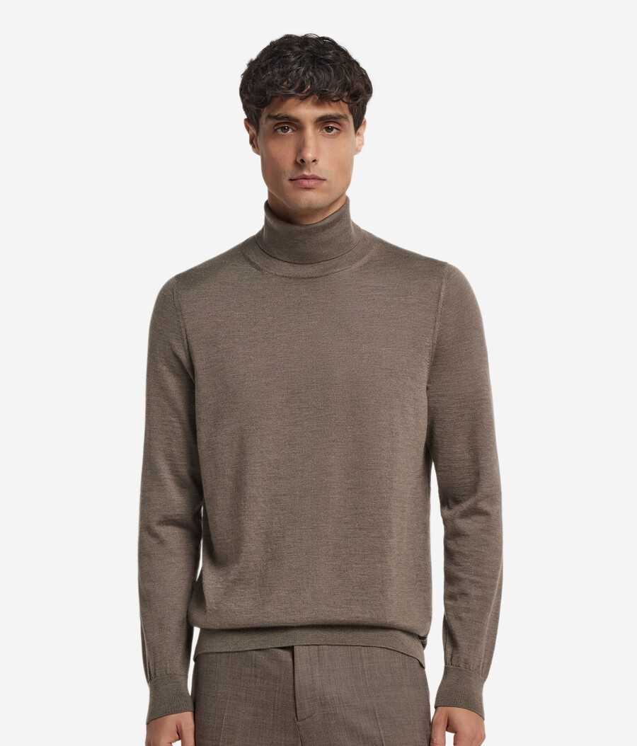 maglione a collo alto in cashmere ultrafine