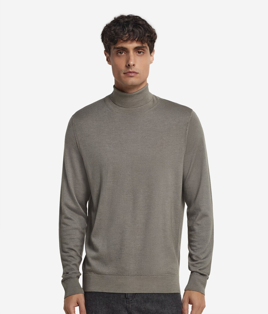 maglione a collo alto in cashmere ultrafine