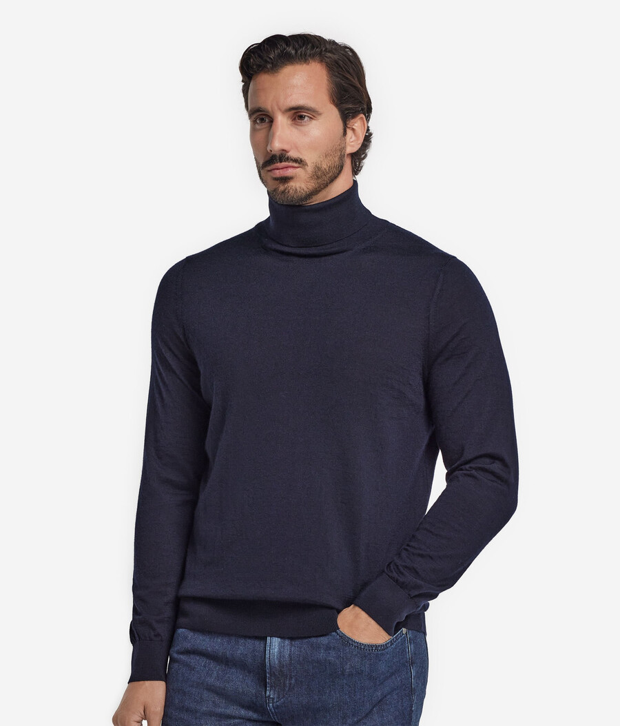 maglione a collo alto in cashmere ultrafine