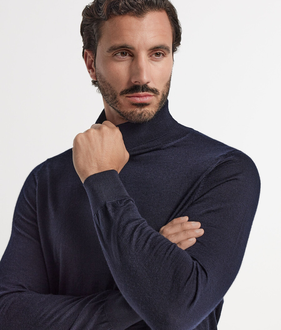 maglione a collo alto in cashmere ultrafine