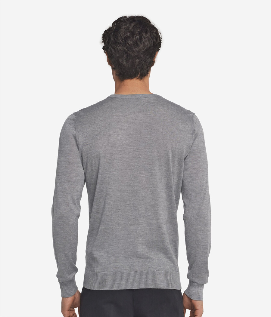 maglia girocollo in cashmere e seta