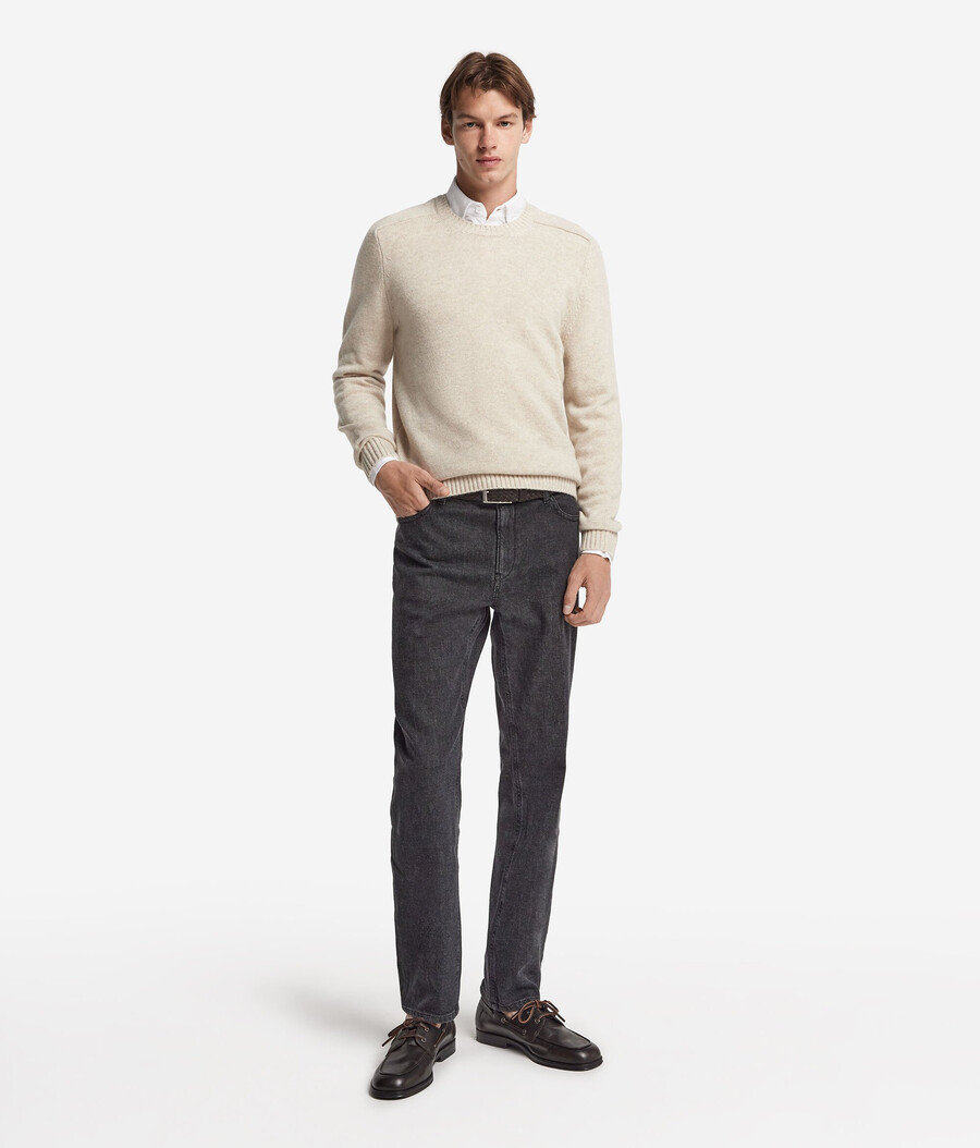 maglione girocollo in cashmere ultra morbido