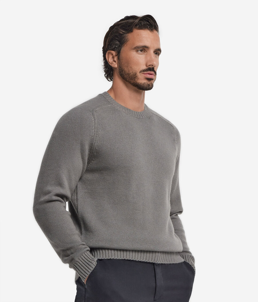 maglione girocollo in cashmere ultra morbido