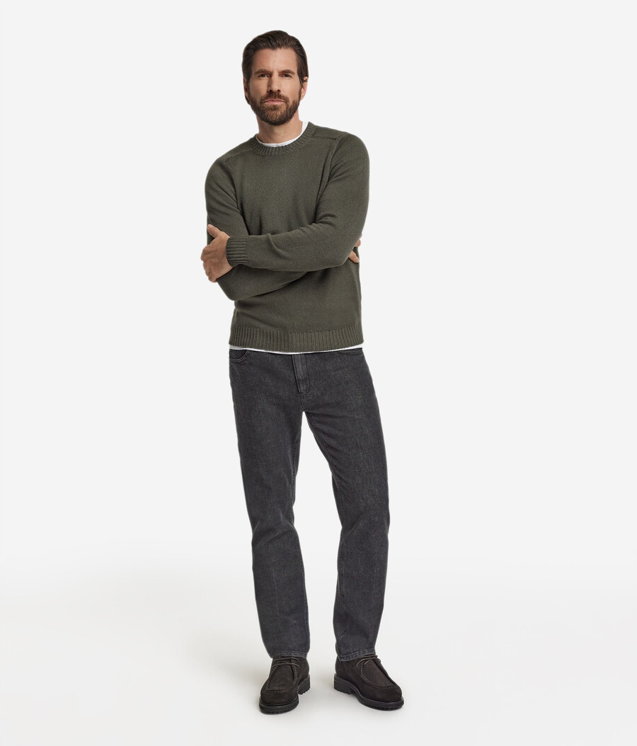 maglione girocollo in cashmere ultra morbido