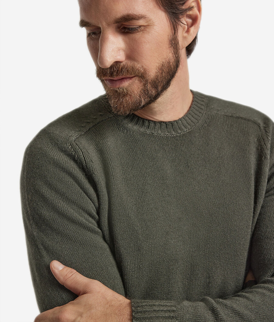 maglione girocollo in cashmere ultra morbido