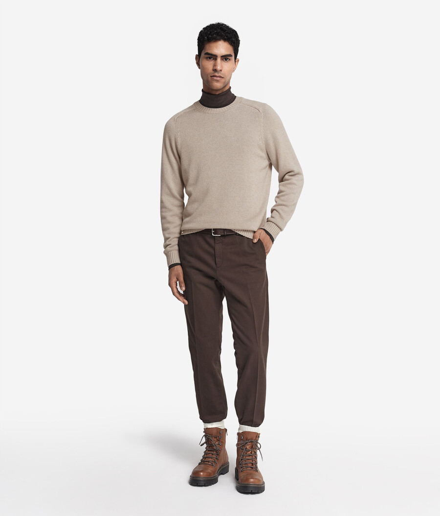 maglione girocollo in cashmere ultra morbido