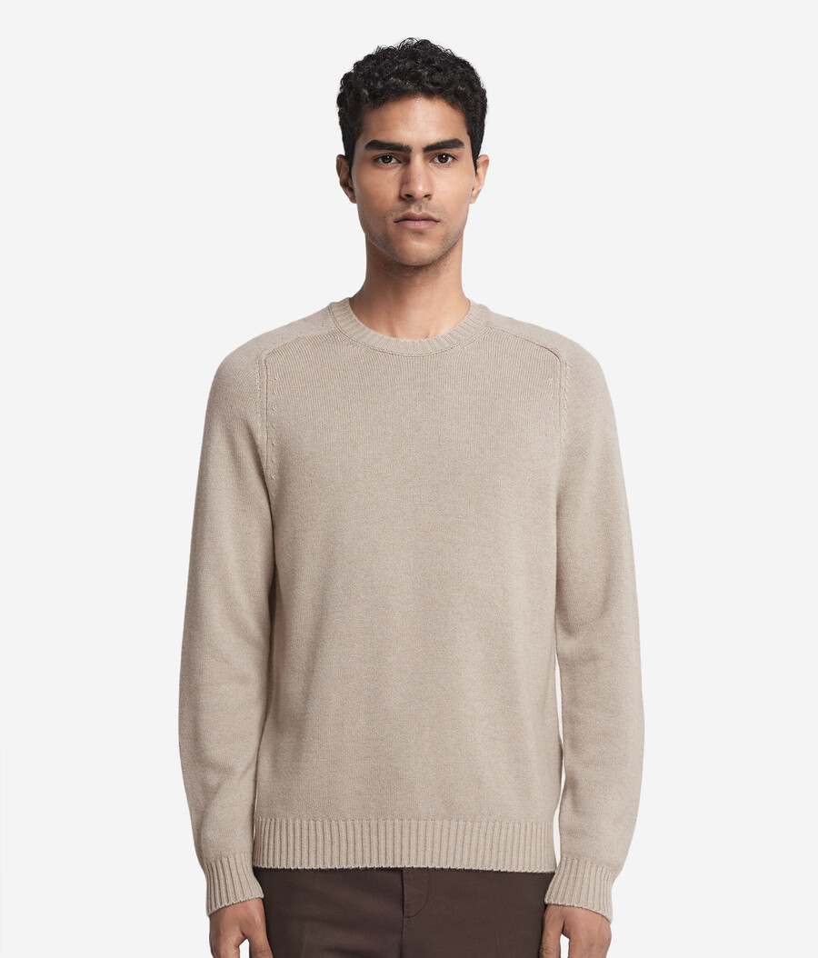 maglione girocollo in cashmere ultra morbido
