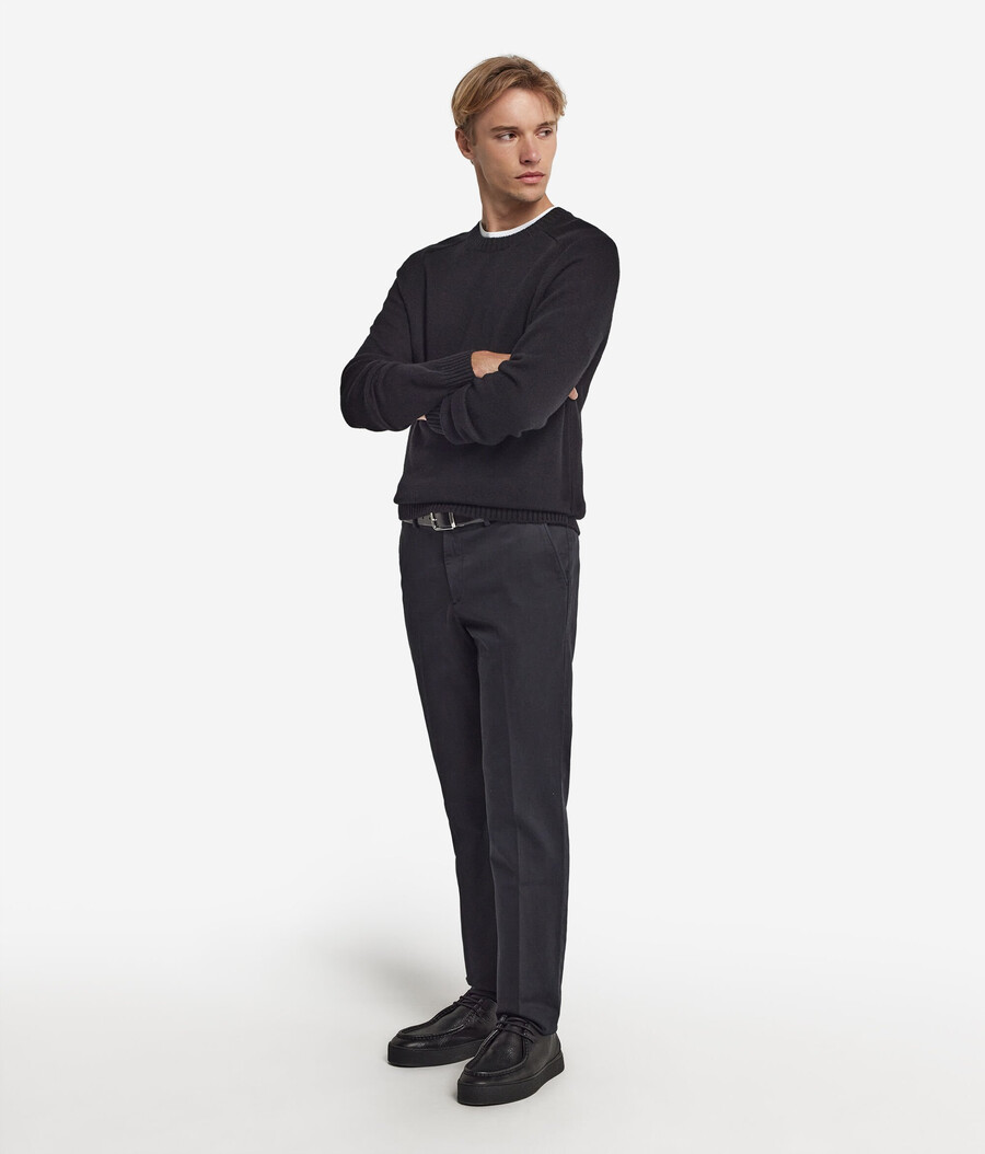 maglione girocollo in cashmere ultra morbido