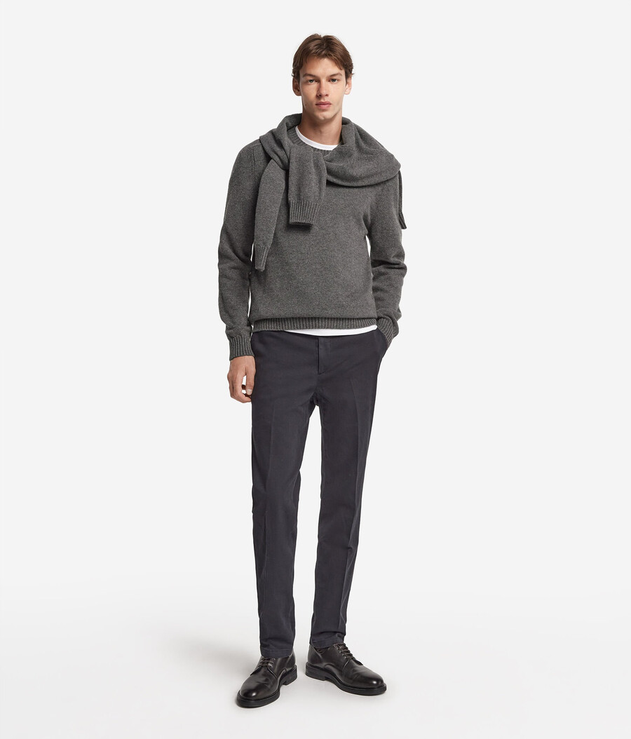 maglione girocollo in cashmere ultra morbido