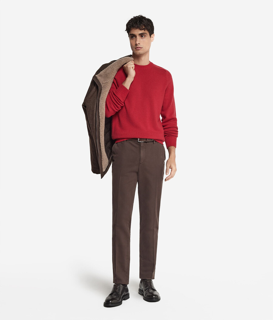 maglione girocollo in cashmere ultra morbido