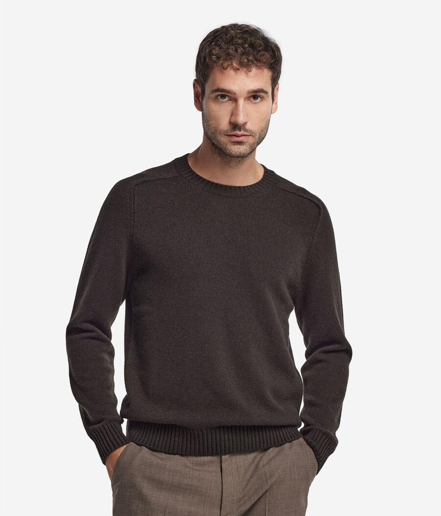 maglione girocollo in cashmere ultra morbido