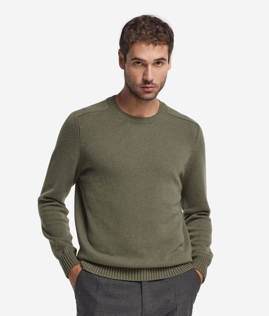 maglione girocollo in cashmere ultra morbido