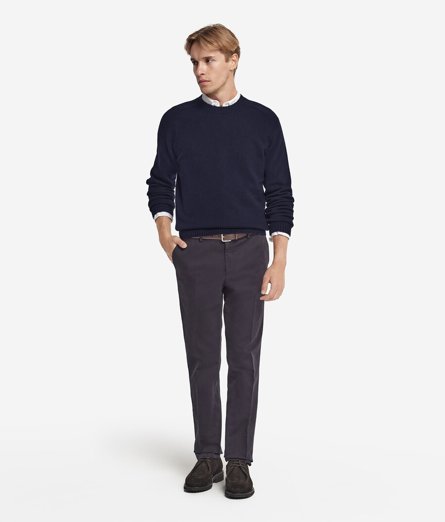 maglione girocollo in cashmere ultra morbido