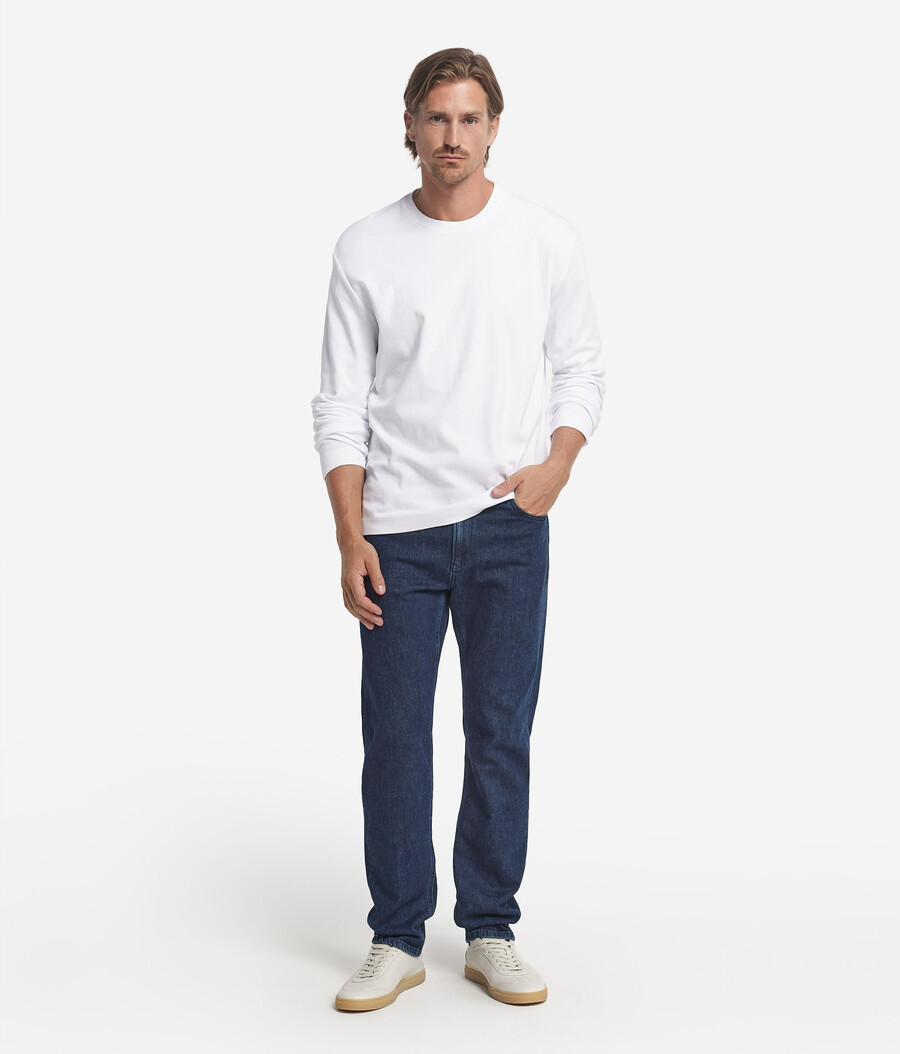 jeans in cotone e cashmere