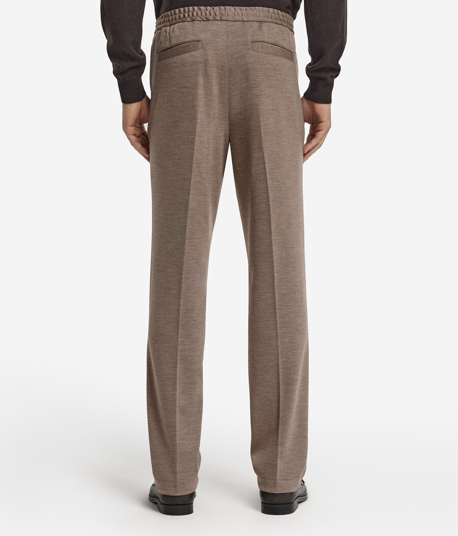 pantaloni in jersey di lana