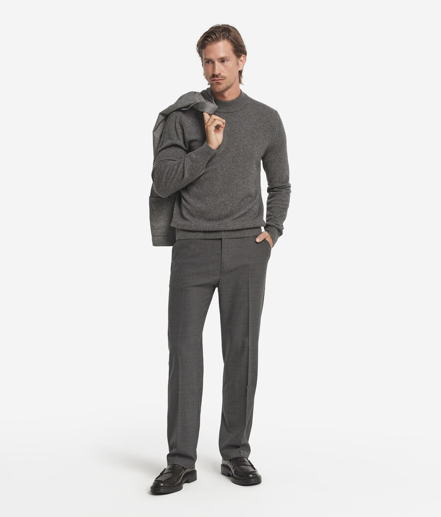 pantaloni chino in lana