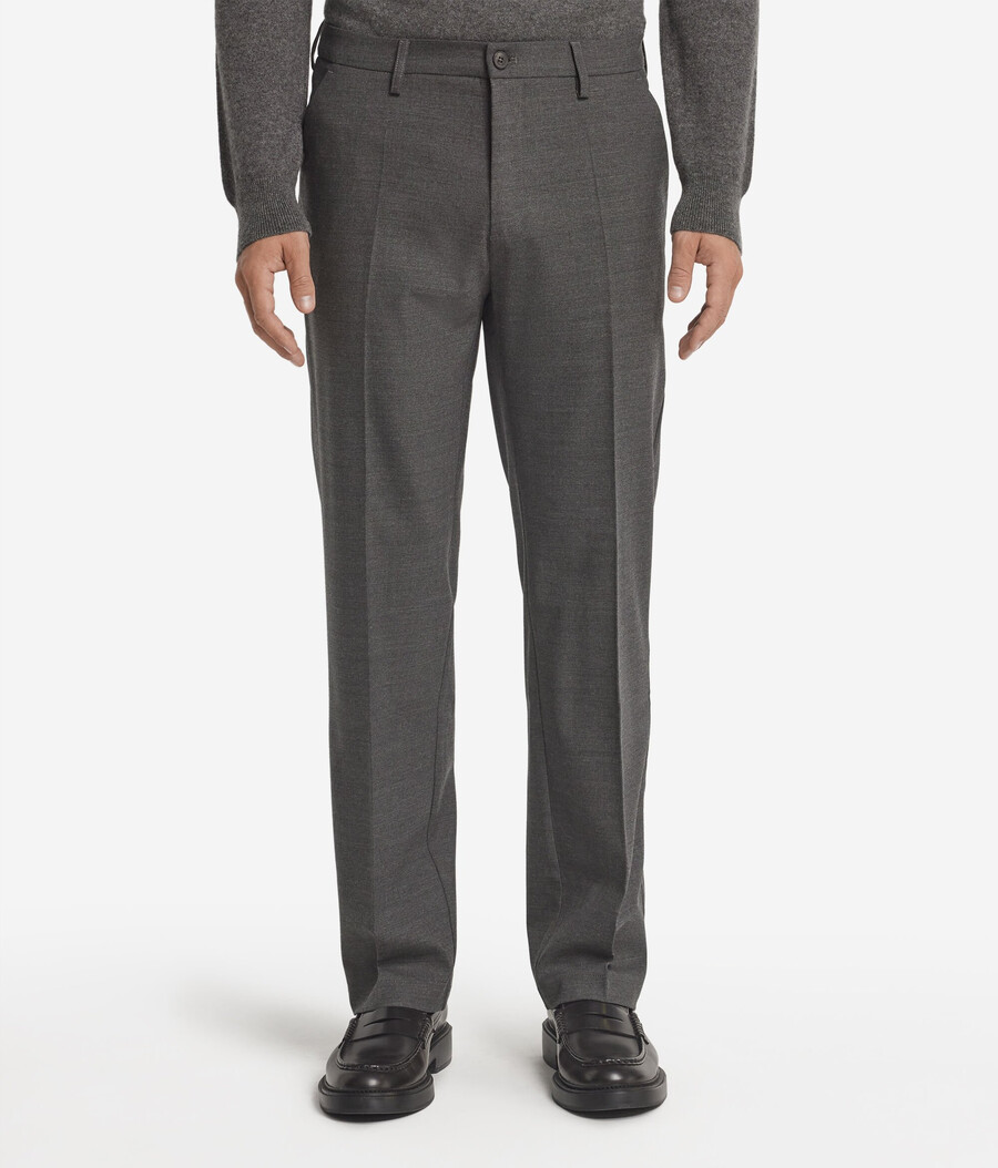 pantaloni chino in lana