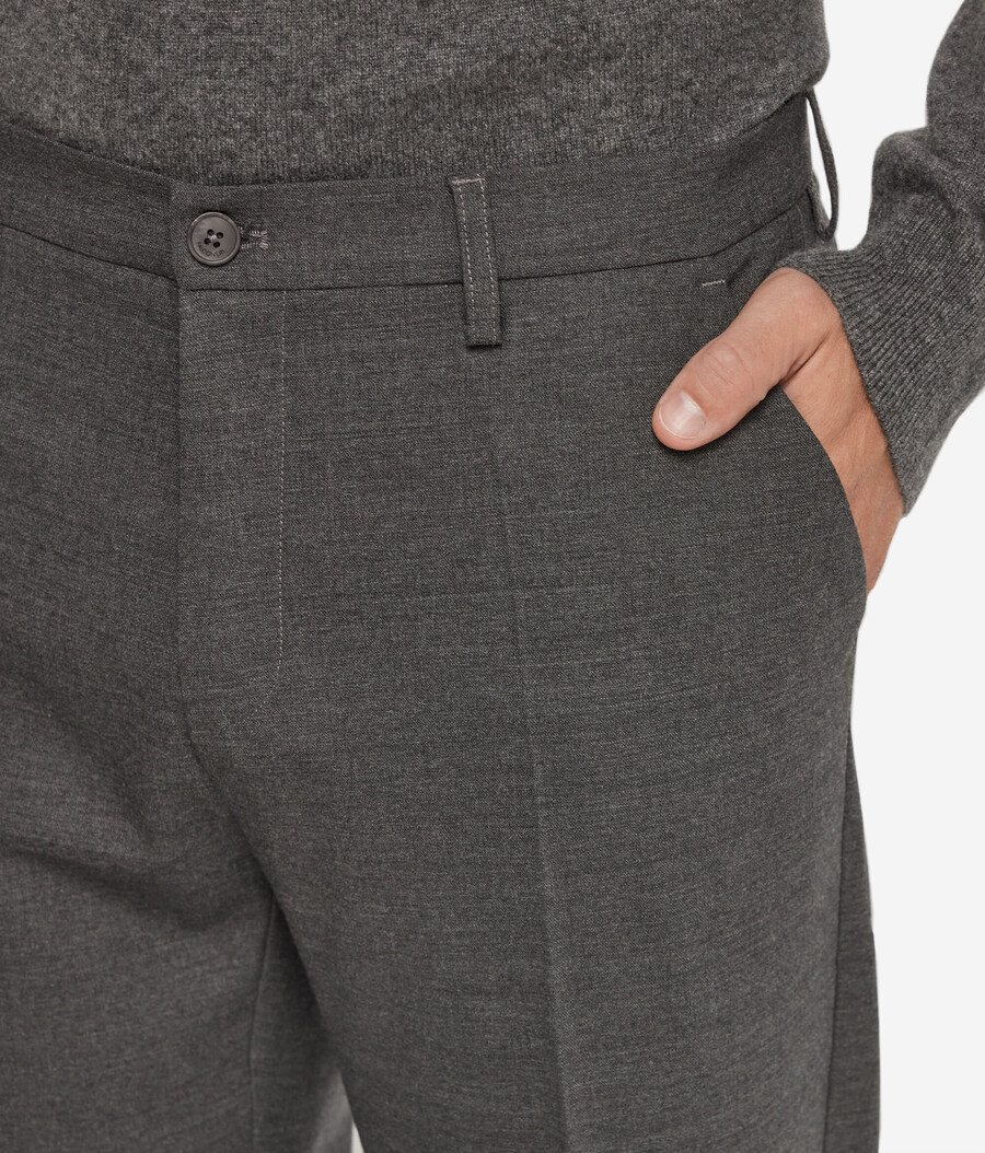 pantaloni chino in lana