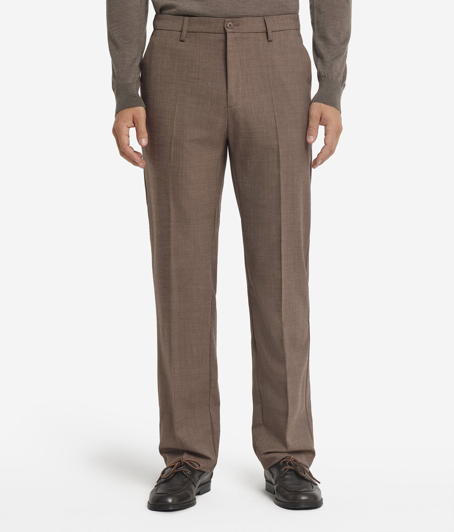 pantaloni chino in lana