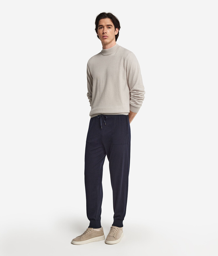pantaloni in cashmere ultrafine