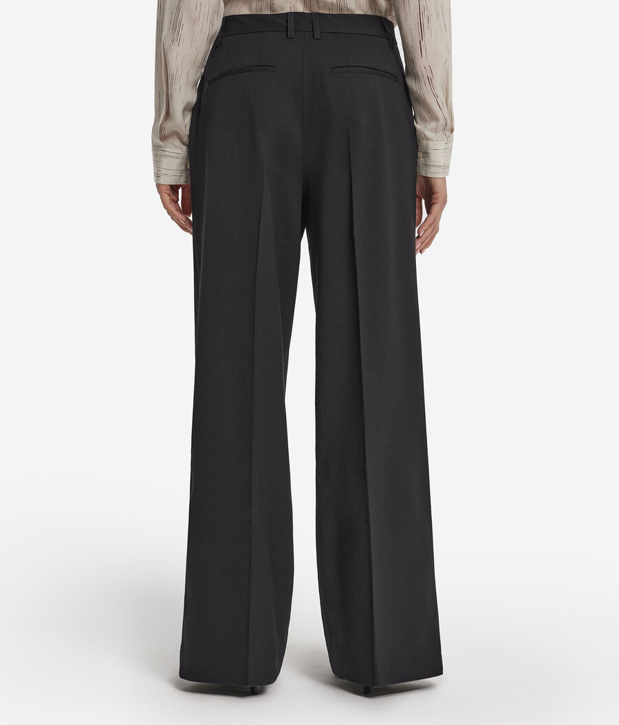 pantaloni palazzo in lana